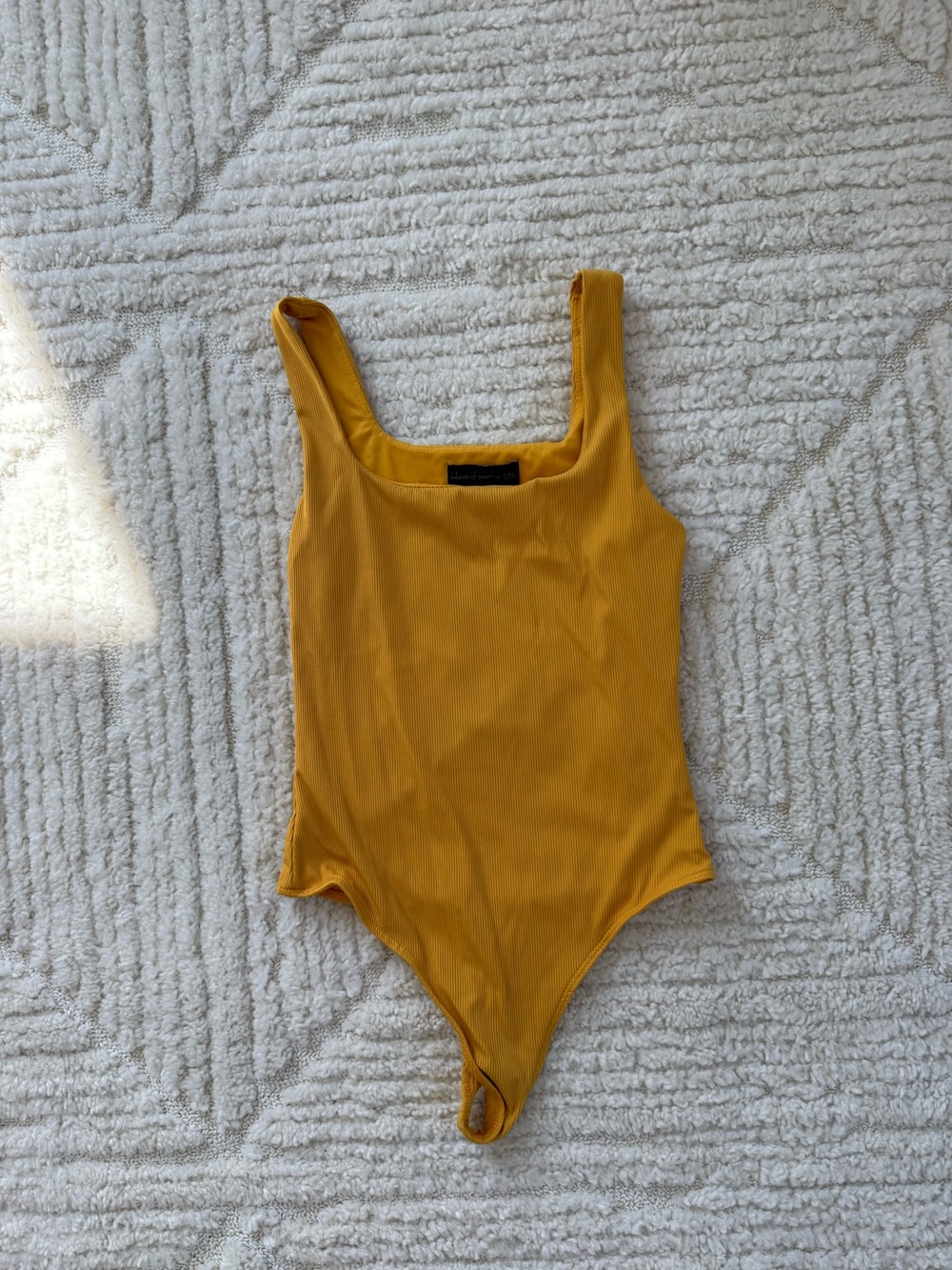 House of Harlow Mustard Yellow One-Piece Bodysuit